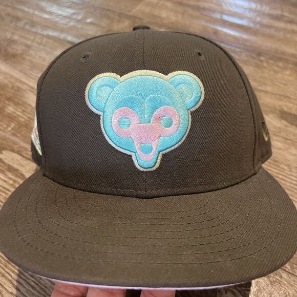 New Era Pro Image Exclusive Chicago Cubs Spumoni MLB Fitted Cap Hat 7 3/8 - Picture 1 of 13